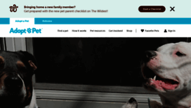 What Adoptapet.com website looked like in 2022 (1 year ago)