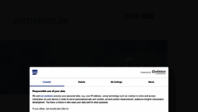 What Aerzteblatt.de website looked like in 2022 (1 year ago)