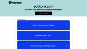 What Adotpro.com website looked like in 2022 (1 year ago)