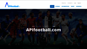What Apifootball.com website looked like in 2022 (1 year ago)