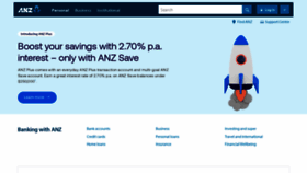 What Anz.com website looked like in 2022 (1 year ago)
