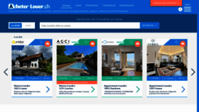 What Acheter-louer.ch website looked like in 2022 (1 year ago)