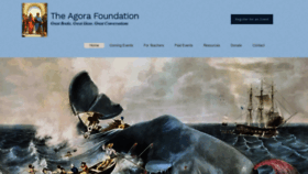 What Agorafoundation.org website looked like in 2022 (1 year ago)