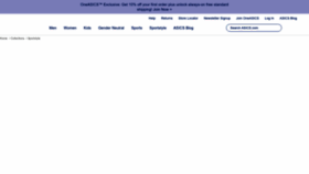 What Asicstiger.com website looked like in 2022 (1 year ago)