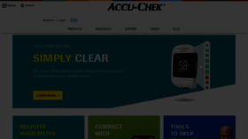 What Accu-chek.co.uk website looked like in 2022 (1 year ago)