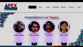 What Apexclassesbhilai.in website looked like in 2022 (1 year ago)