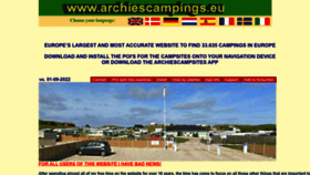 What Archiescampings.eu website looked like in 2022 (1 year ago)