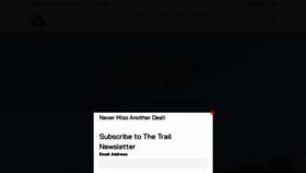 What Alamocitygolftrail.com website looked like in 2022 (1 year ago)