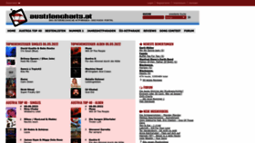What Austriancharts.at website looked like in 2022 (1 year ago)