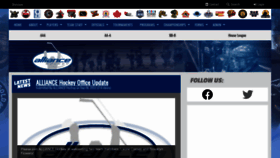 What Alliancehockey.com website looked like in 2022 (1 year ago)