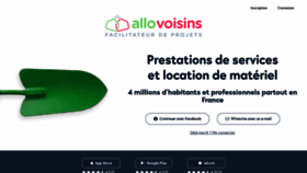 What Allovoisins.com website looked like in 2022 (1 year ago)