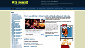 What Abcletters.org website looked like in 2022 (1 year ago)