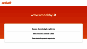 What Amdokhyi.it website looked like in 2022 (1 year ago)