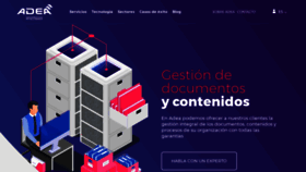 What Adea.es website looked like in 2022 (1 year ago)
