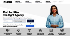 What Agencynetwork.org website looked like in 2022 (1 year ago)