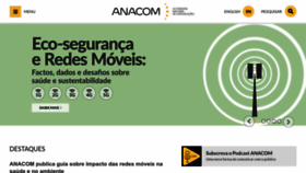 What Anacom.pt website looked like in 2022 (1 year ago)