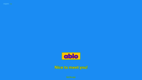 What Ablo.live website looked like in 2022 (1 year ago)