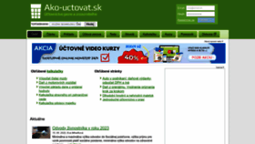 What Ako-uctovat.sk website looked like in 2022 (1 year ago)
