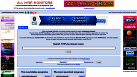 What Allhyipmonitors.com website looked like in 2022 (1 year ago)