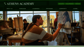 What Athensacademy.org website looked like in 2022 (1 year ago)
