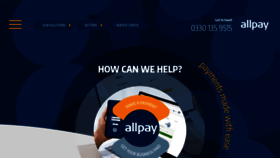 What Allpay.net website looked like in 2022 (1 year ago)