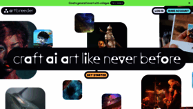 What Artbreeder.com website looked like in 2022 (1 year ago)