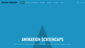 What Animationscreencaps.com website looked like in 2022 (1 year ago)