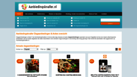 What Aanbiedingsknaller.nl website looked like in 2022 (1 year ago)