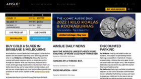 What Ainsliebullion.com.au website looked like in 2022 (1 year ago)