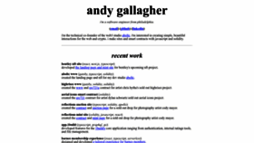 What Andy-gallagher.com website looked like in 2022 (1 year ago)