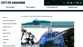 What Anaheimconventioncenter.com website looked like in 2022 (1 year ago)