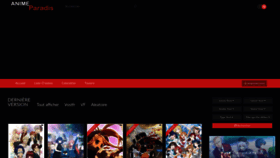 What Animeparadis.com website looked like in 2022 (1 year ago)