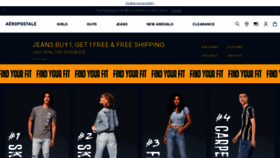 What Aeropostale.com website looked like in 2022 (1 year ago)