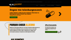 What Alldebrid.fr website looked like in 2022 (1 year ago)