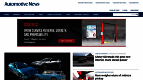 What Autonews.com website looked like in 2022 (1 year ago)