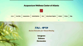 What Acupunctureman.com website looked like in 2022 (1 year ago)