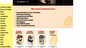 What Az-smokes.com website looked like in 2022 (1 year ago)