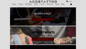 What Acostattoo.com website looked like in 2022 (1 year ago)