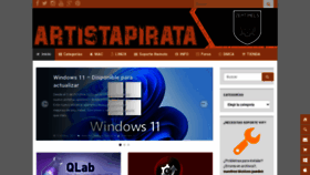 What Artistapirata.com website looked like in 2022 (1 year ago)
