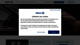 What Allianzbanque.fr website looked like in 2022 (1 year ago)