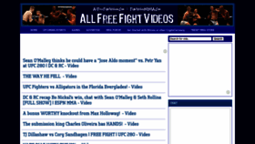 What Allfreefightvideos.com website looked like in 2022 (1 year ago)