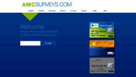 What Amcsurveys.com website looked like in 2022 (1 year ago)