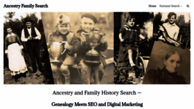 What Ancestryfamilysearch.com website looked like in 2022 (1 year ago)
