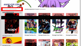 What Anime-esp.com website looked like in 2022 (1 year ago)