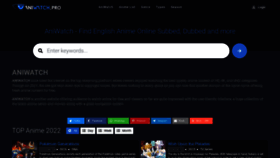 What Aniwatch.pro website looked like in 2022 (1 year ago)
