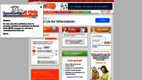 What Annonce123.com website looked like in 2022 (1 year ago)