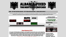 What Albania-fixed.com website looked like in 2022 (1 year ago)