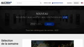 What Auction.fr website looked like in 2022 (1 year ago)