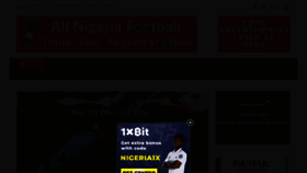 What Allnigeriafootball.com website looked like in 2022 (3 years ago)