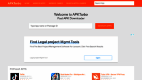 What Apkturbo.com website looked like in 2022 (1 year ago)